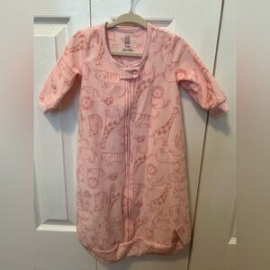 Carter's Pink Animal Print Sleep Sack for Cozy Nights Size: 3-6 mon